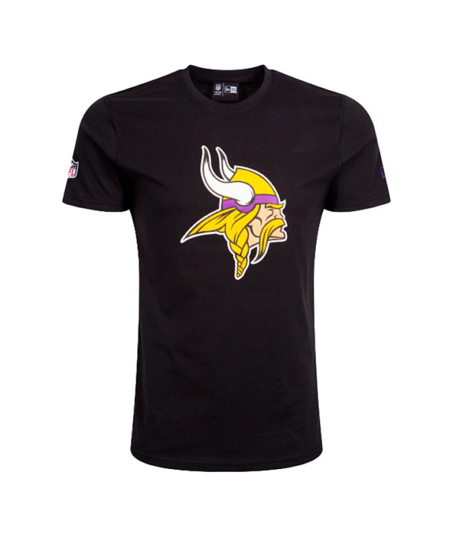 Camiseta New Era Minnesota Vikings NFL Regular Homem Preto