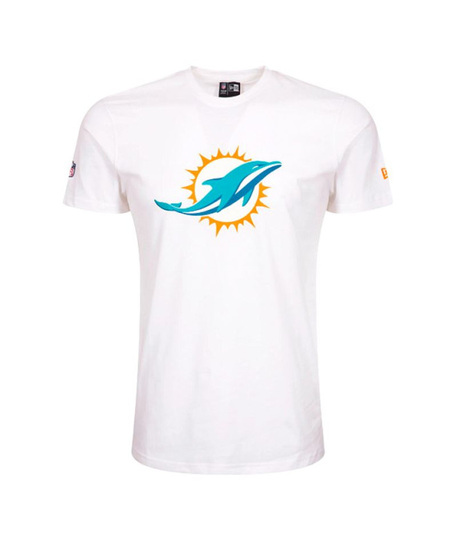 T-shirt New Era Miami Dolphins NFL Regular Homme Blanc