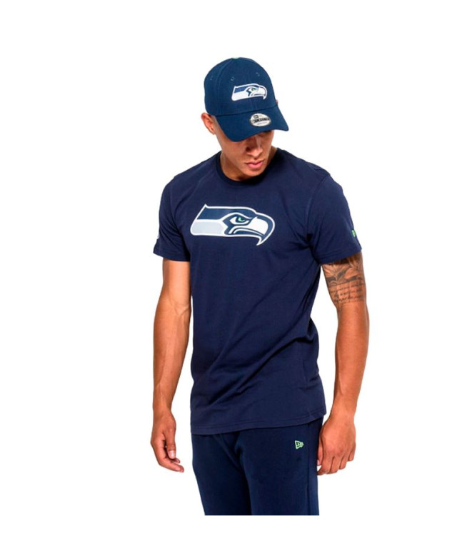 Camiseta New Era Seahawks NFL Regular Homem Azul