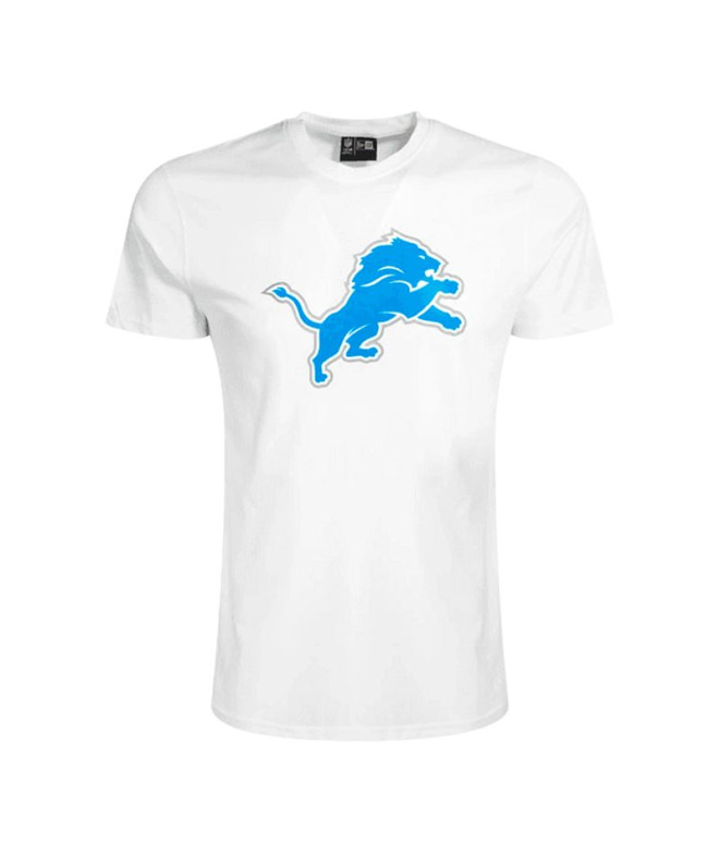 T-shirt New Era Detroit Lions Regular Homme Blanc