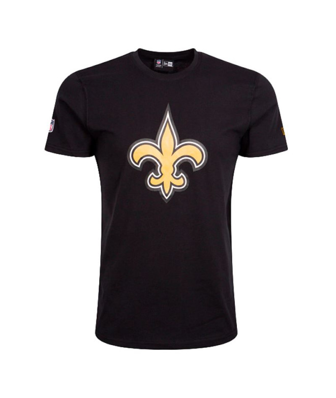 Camiseta New Era New Orleans Saints NFL Regular Homem Preto