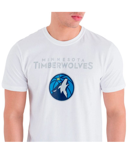 Camiseta New Era NBA Minnesota Timberwolves Branco Homem