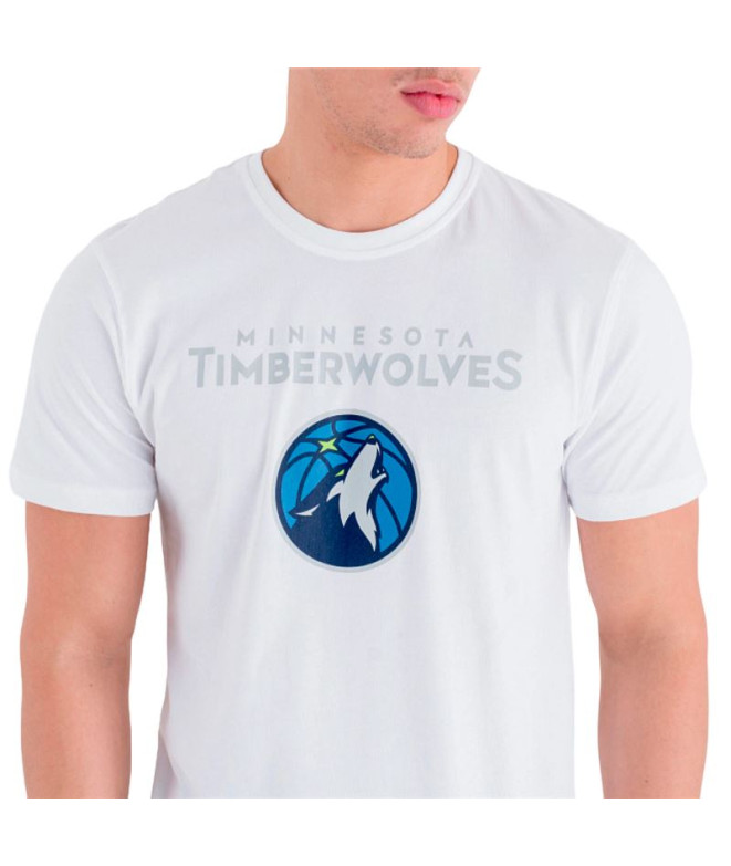 T-shirt New Era NBA Minnesota Timberwolves Blanc Homme