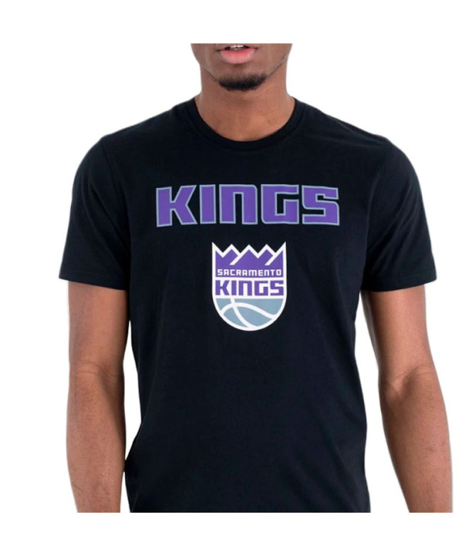 Camiseta New Era Sacramento Kings NBA Preto Homem