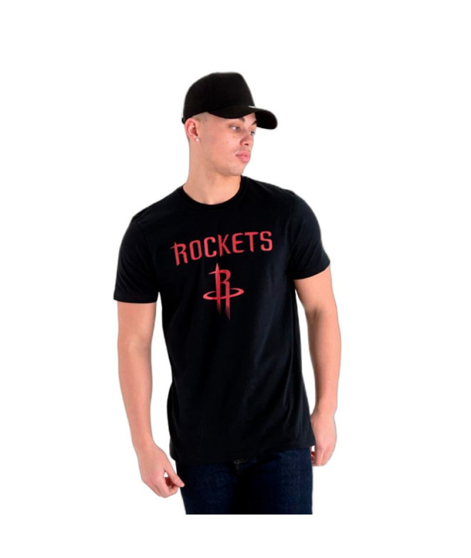 Camiseta New Era Houston Rockets NBA Regular Preto Homem
