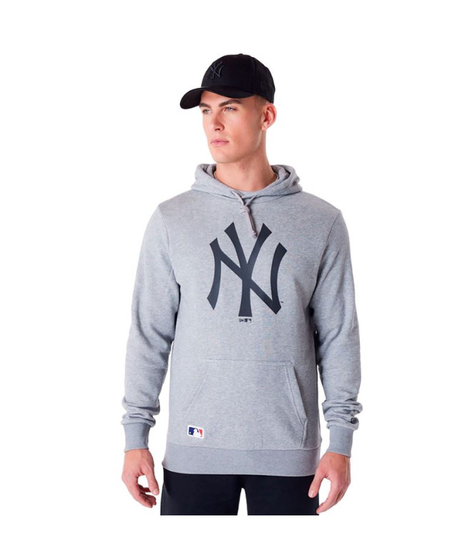 Moletom New Era New York Yankees MLB Regular Fit Homem Cinzento