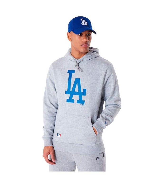 Moletom New Era MLB Regular LA Dodgers Cinzento Homem