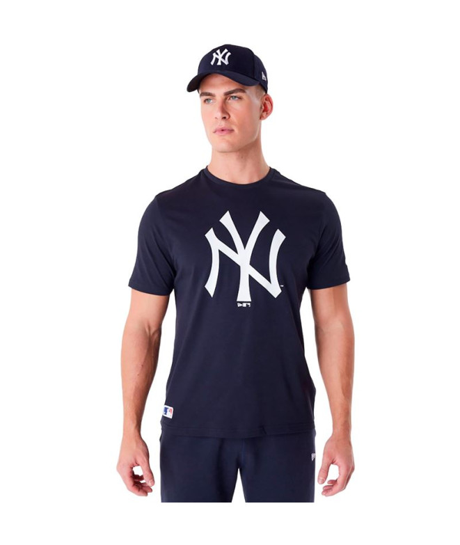 Camiseta New Era MLB Regular New York Yankees Azul Homem