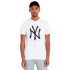 Camiseta New Era MLB Regular New York Yankees Branco Homem