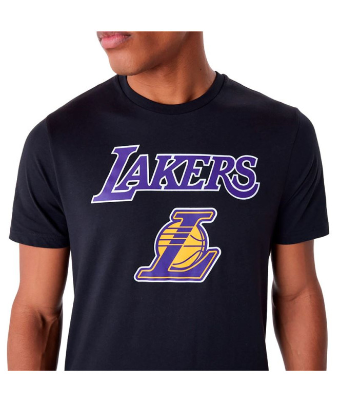 Camiseta New Era NBA Regular LA Lakers Preto Homem