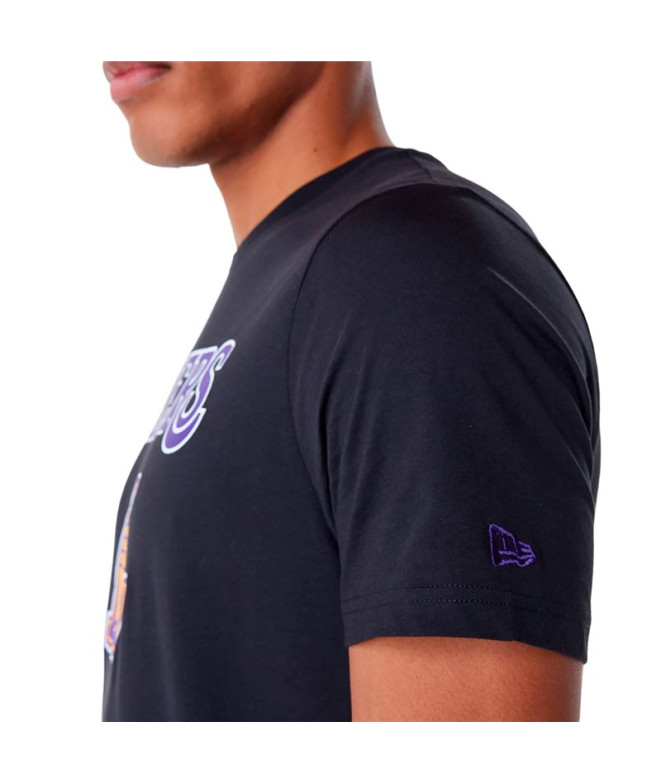 T-shirt New Era NBA Regular LA Lakers Noir Homme