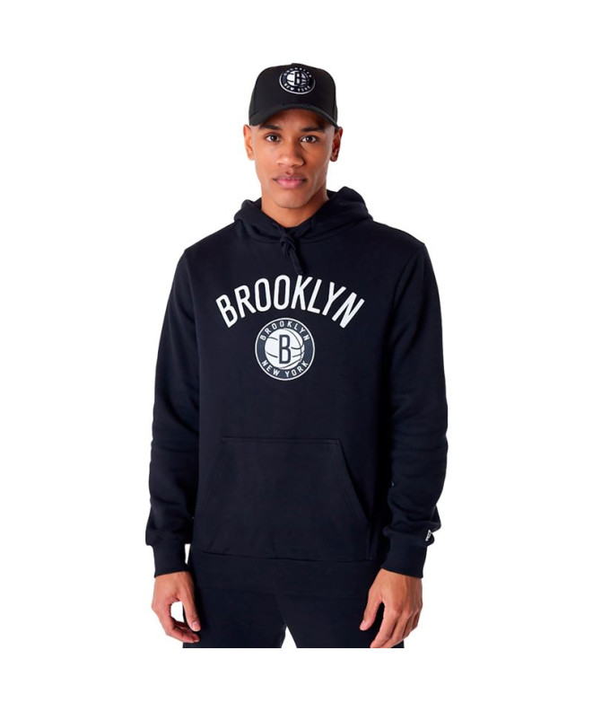 Moletom New Era NBA Regular Brooklyn Nets Preto Homem