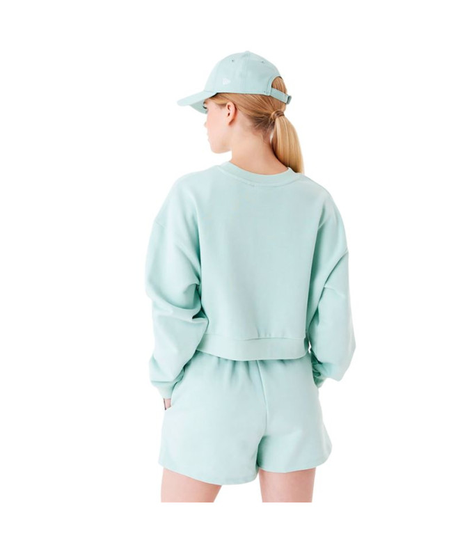 Moletom New Era Crop Crew Neck LA Dodgers MLB...