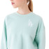 Sweat New Era Crop Crew Neck LA Dodgers MLB Lifestyle Femme Green