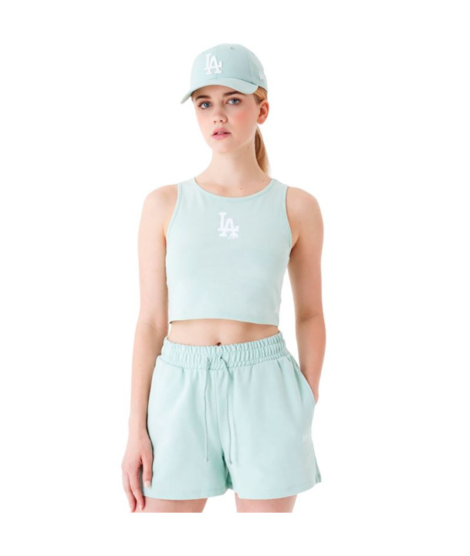 T-shirt New Era Crop LA Dodgers MLB Lifestyle Femme Vert