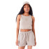 T-shirt New Era Femme crop New York Yankees MLB Lifestyle Marron