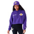 Sudadera New Era Crop LA Lakers NBA Team Logo Mujer Morado