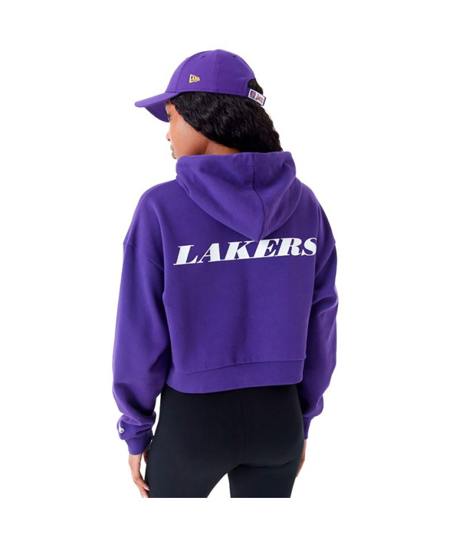 Sudadera New Era Crop LA Lakers NBA Team Logo...