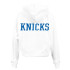 Sweat New Era Logo de l'équipe NBA New York Knicks Blanc