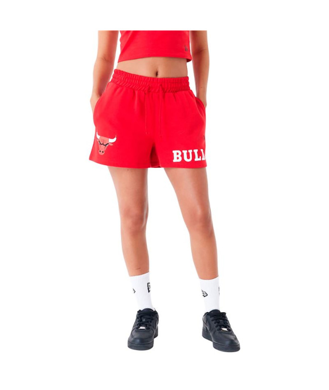 Pantalons New Era Logo de l'équipe des Chicago Bulls NBA Rouge