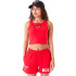 Camiseta New Era Crop Chicago Bulls NBA Team Logo Vermelho
