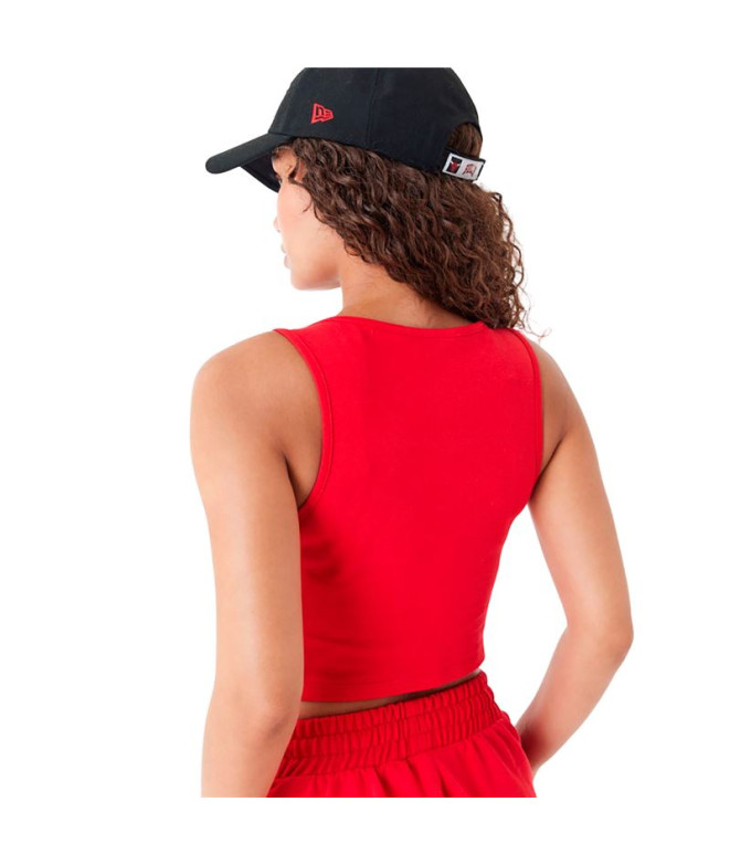 Camiseta New Era Crop Chicago Bulls NBA Team...