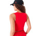 Camiseta New Era Crop Chicago Bulls NBA Team Logo Vermelho