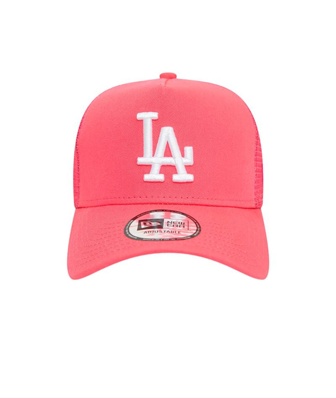 Boné New Era LA Dodgers League Essential Rosa A-Frame Rosa