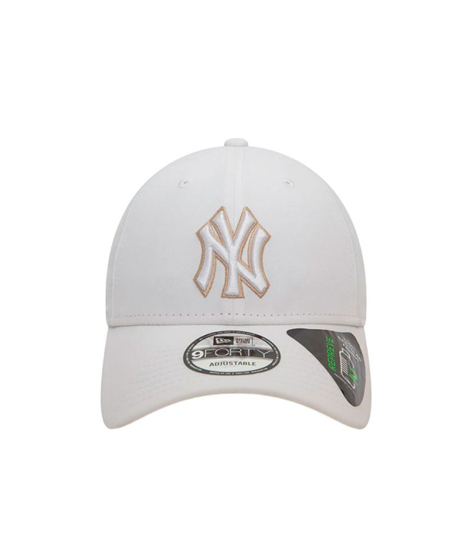 Boné New Era New York Yankees Outline Repreve® 9FORTY Branco