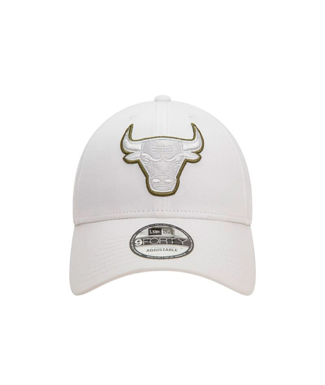 Boné New Era Chicago Bulls Team Outline 9FORTY Branco