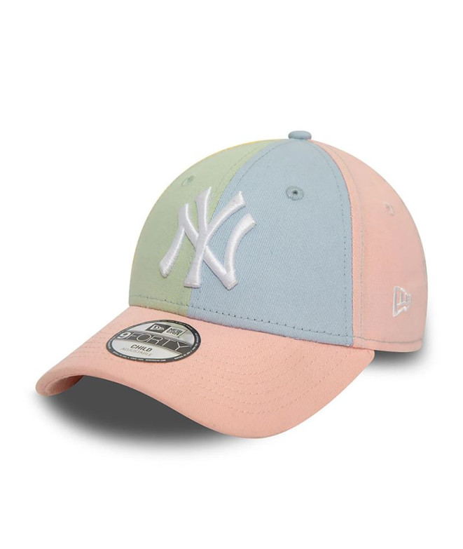 Gorra New Era Child Block 9FORTY Rosa Infantil