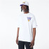 Camiseta New Era Oversized LA Lakers NBA Script Blanco