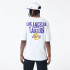 Camiseta New Era Oversized LA Lakers NBA Script Blanco