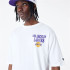 Camiseta New Era Oversized LA Lakers NBA Script Blanco