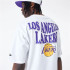 Camiseta New Era Oversized LA Lakers NBA Script Blanco