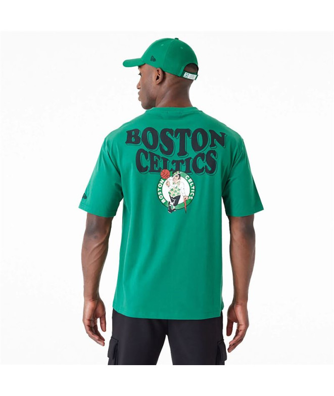 Camiseta New Era Oversized Boston Celtics NBA...