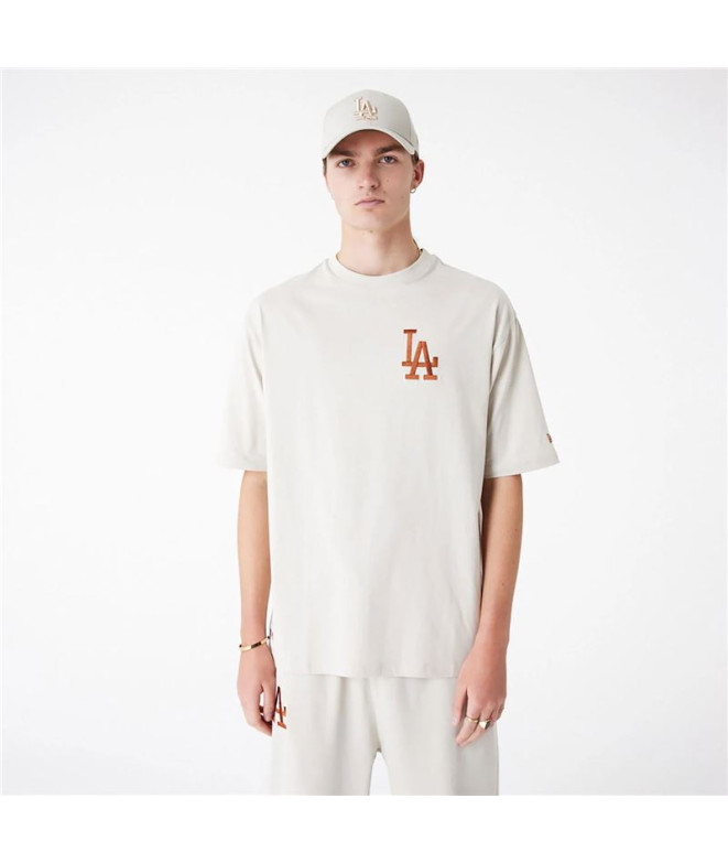 T-shirt New Era LA Dodgers League Essential Oversized Crème