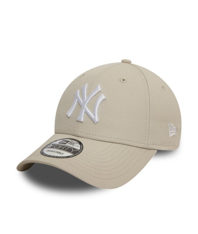 Gorra New Era League Ess 9FORTY New York Yakees Crema Mujer