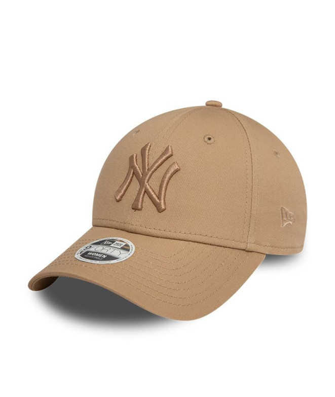 Boné New Era New York Yankees League Essential Bege claro 9FORTY Mulher