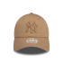 Boné New Era New York Yankees League Essential Bege claro 9FORTY Mulher
