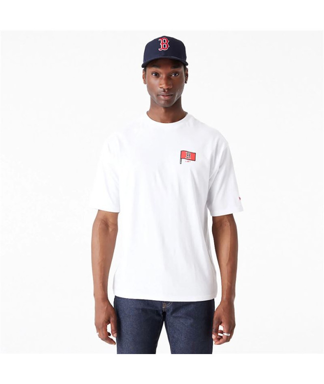 Camiseta New Era Boston Red Sox MLB Burger Graphic Branco