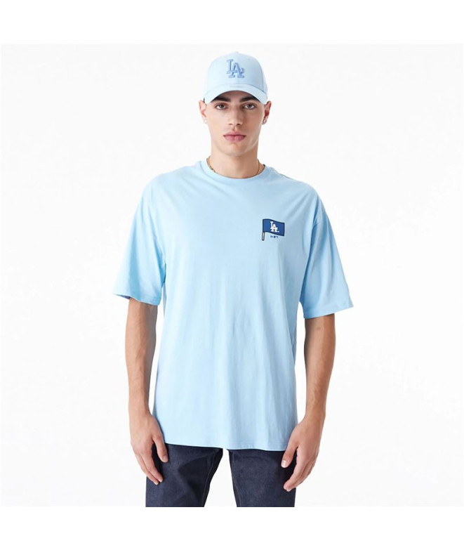 T-shirt New Era Oversized LA Dodgers MLB Burger Graphic Bleu