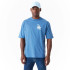 Camiseta New Era Série Mundial dos LA Dodgers MLB de tamanho grande azul