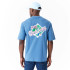 Camiseta New Era Série Mundial dos LA Dodgers MLB de tamanho grande azul