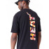 Camiseta New Era Oversized Miami Heat NBA Large Infill Negro