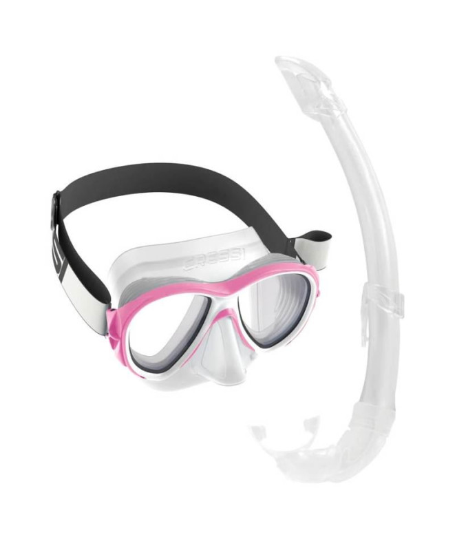 Kit de buceo Cressi Samoa Tx Transparente-Rosa