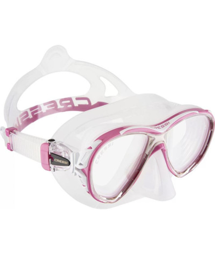 Máscara de mergulho Cressi Naxos Transparente/Rosa