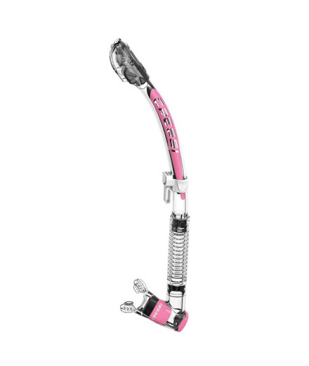 Tubo de mergulho Cressi Itaca Ultra Dry Transparente/Rosa