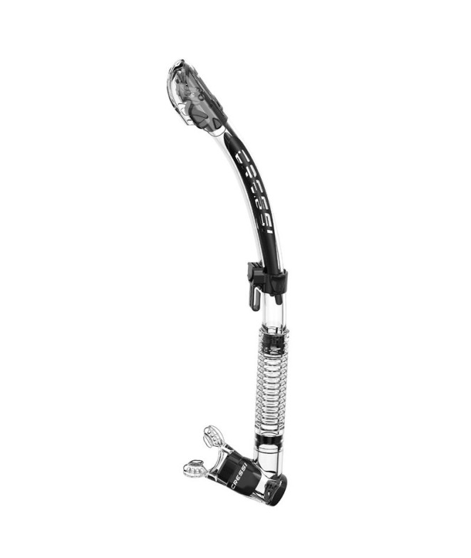 Tubo de buceo Cressi Itaca Ultra Dry Transparente/Negro