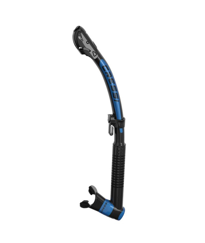 Tubo de buceo Cressi Itaca Ultra Dry Gris/Azul